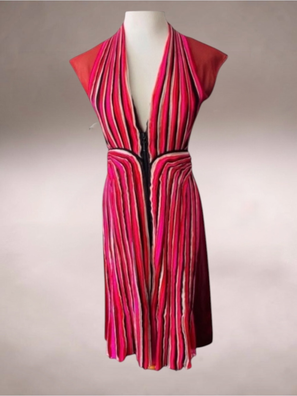Bottega Veneta Silk Runway Couture Dress Size 40